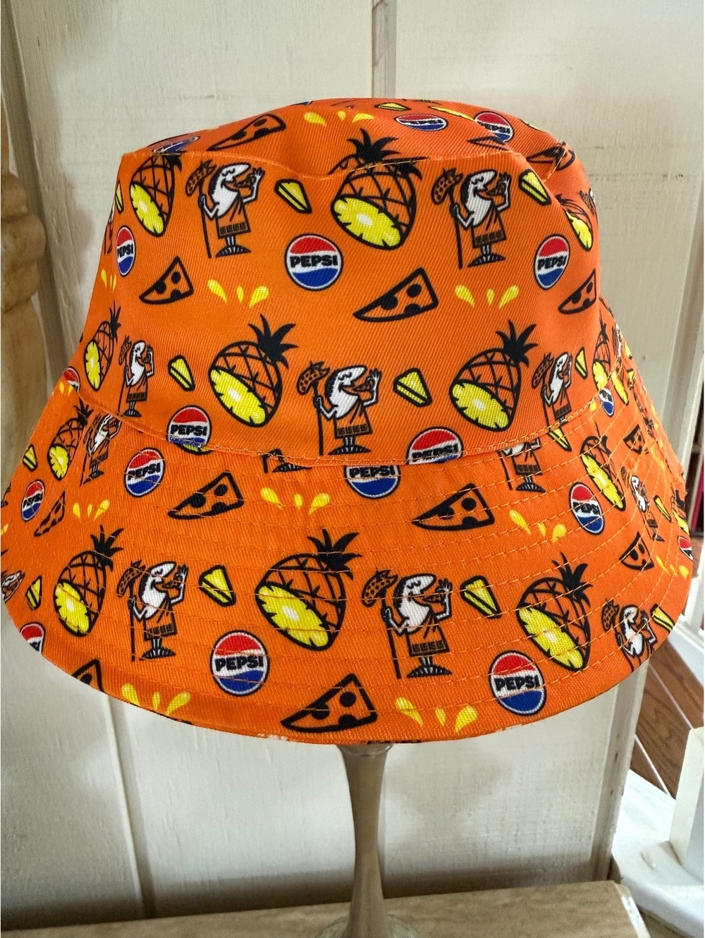 Little Caesar’s/ Pepsi Collab Y2K Limited Edition Bucket Hat NWOT Reversible
